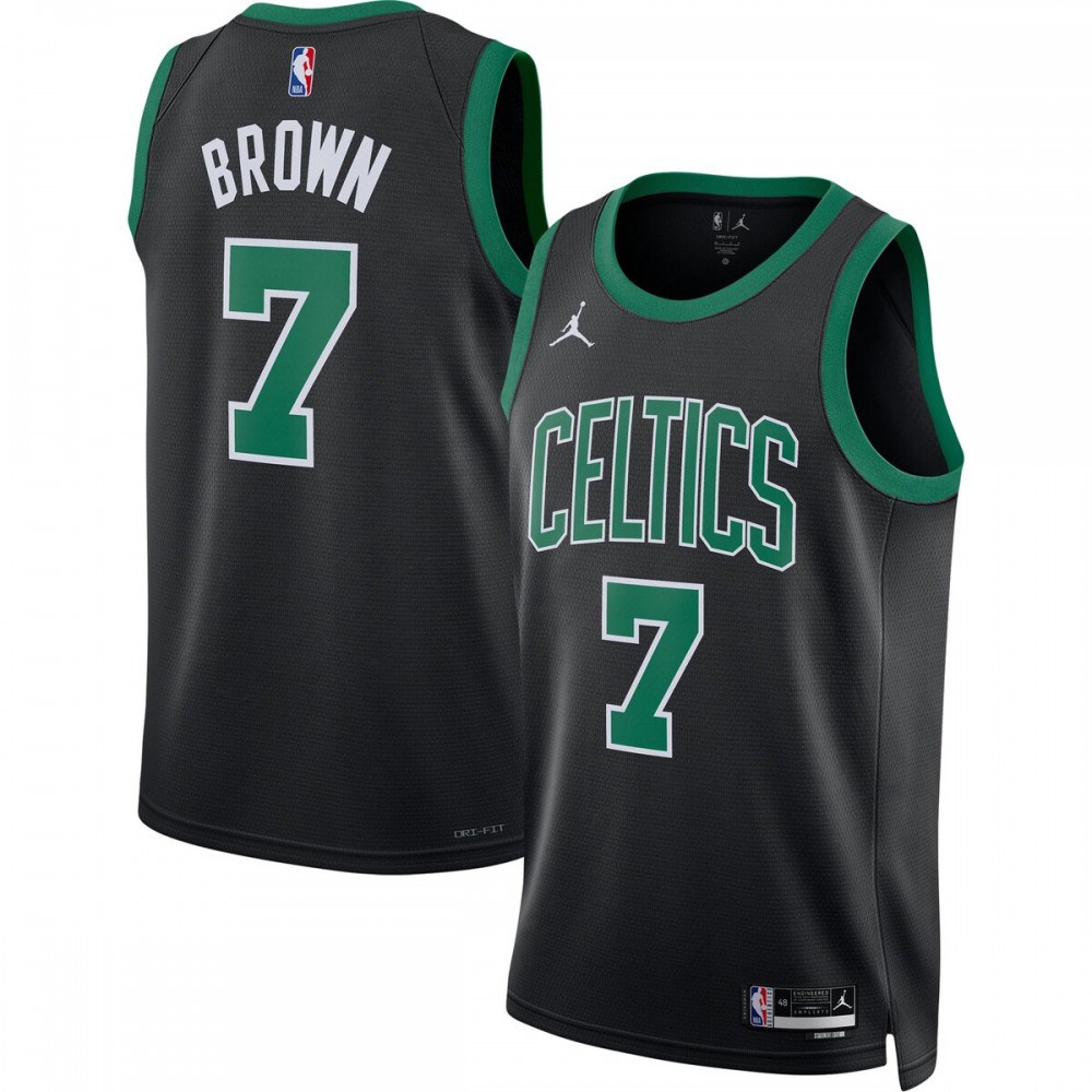 Jaylen Brown Boston Celtics Jordan Brand 2022/23 Statement Edition Swingman Jersey - Black-Pro Kit Vault | Brand New 26/27 Sports Jerseys
